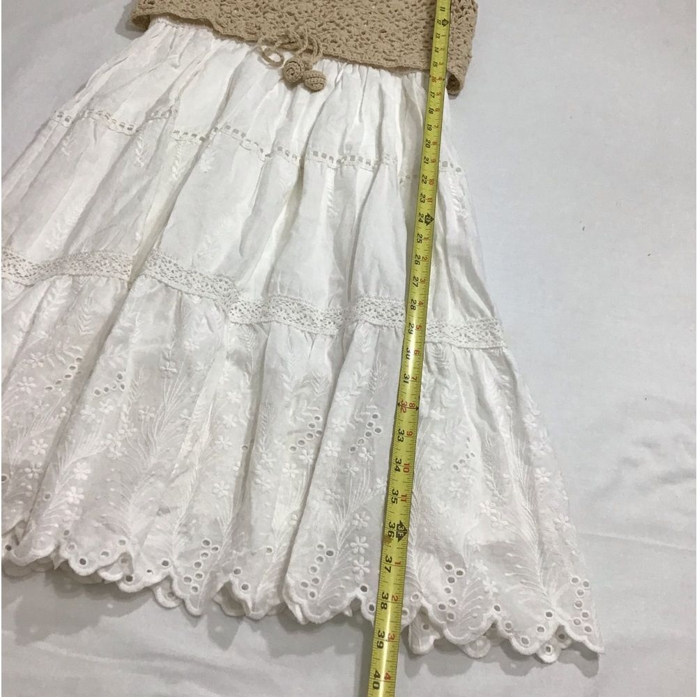 Anthropologie White Beckett Crochet Eyelet Dress Size Small - Picture 11 of 11